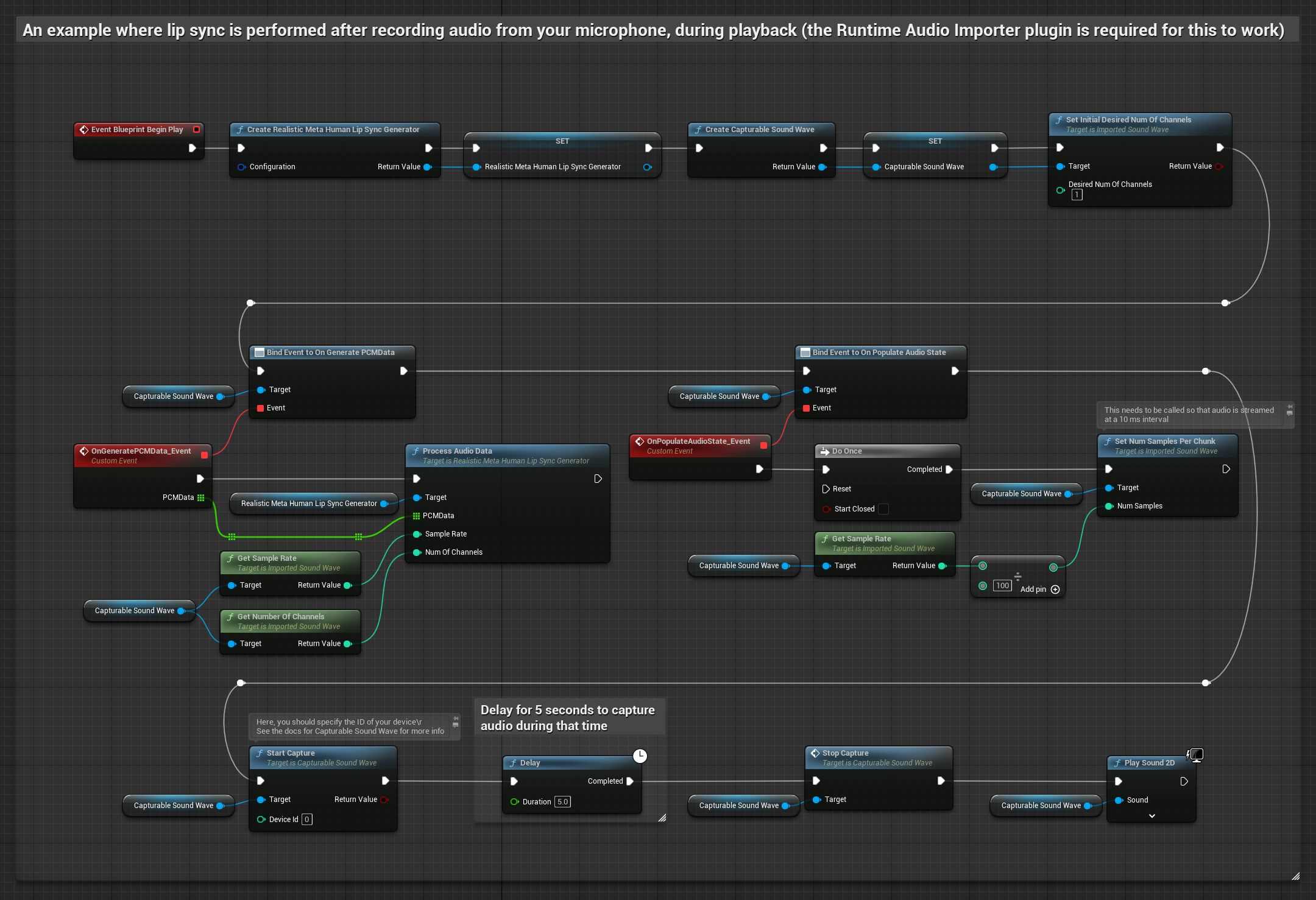 مزامنة الشفاه الواقعية أثناء تشغيل الصوت