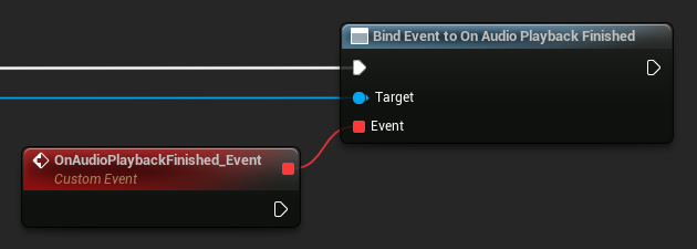 An example of binding to the OnAudioPlaybackFinished delegate