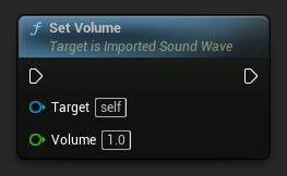 Set Volume node