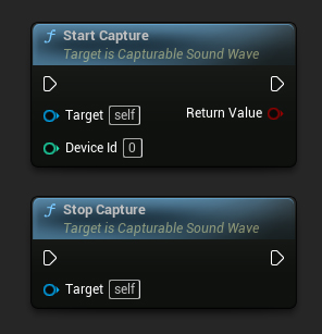 Start and Stop capture nodes