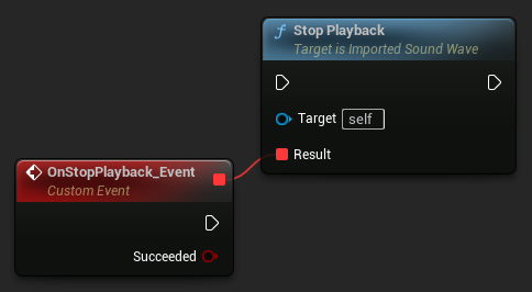 Stop Playback node