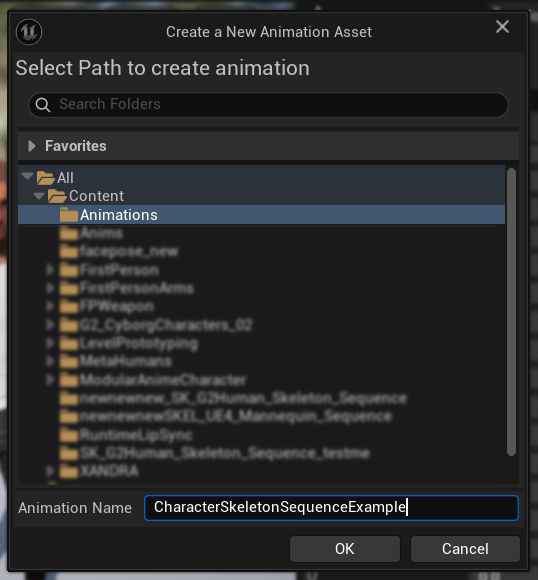 Benennen des Referenz-Pose-Assets
