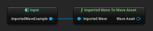 Imported Wave To Wave Asset node