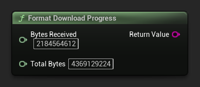 Format Download Progress