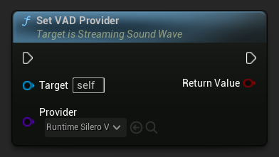 Set VAD Provider node