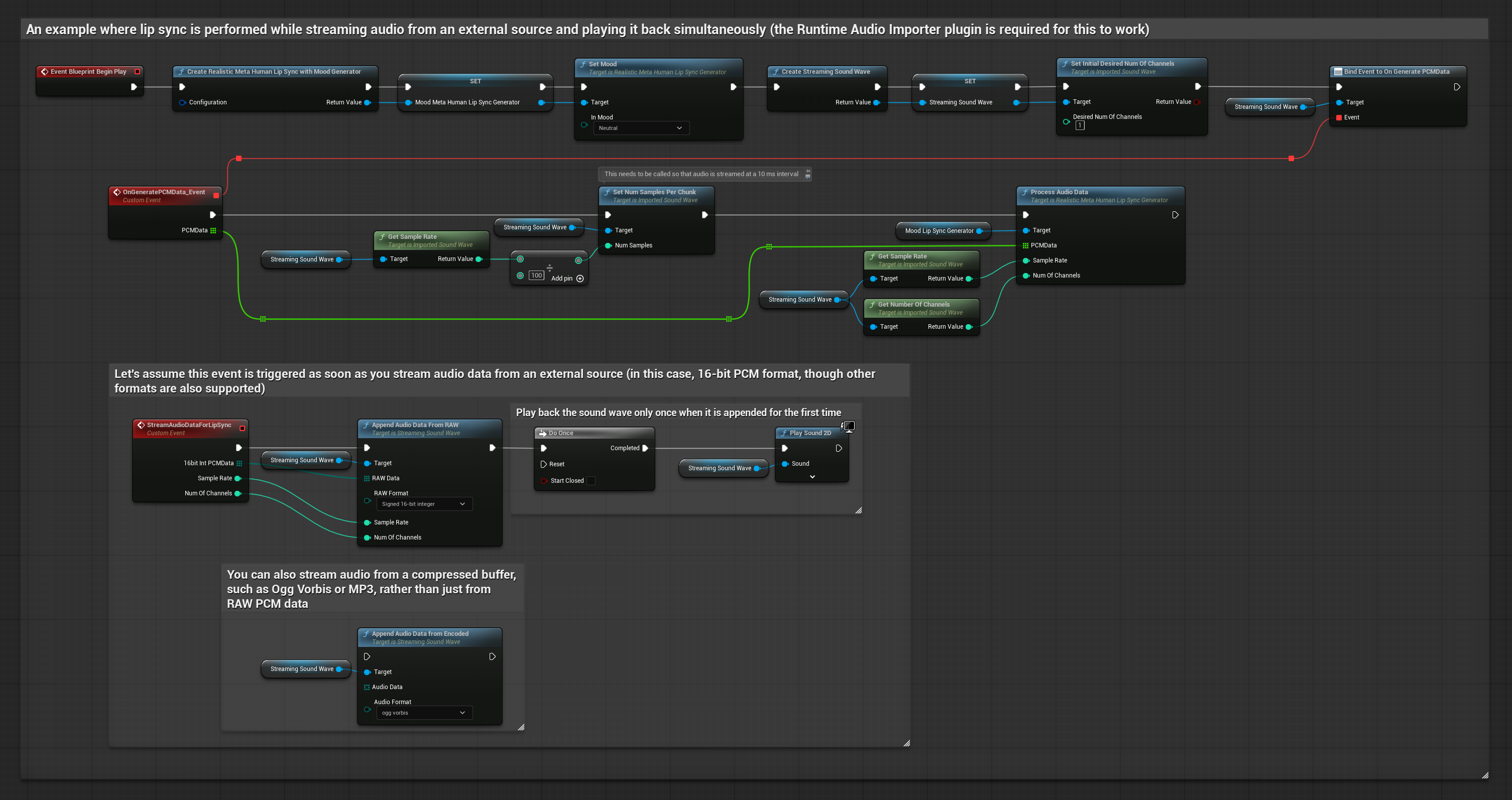 ムード対応リップシンク(ストリーミングソースから)