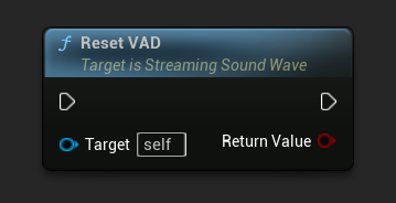 Reset VAD node