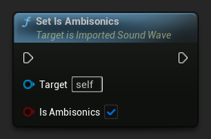 Set Is Ambisonics node
