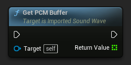 Нода Get PCM Buffer