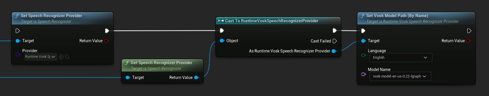 Set Speech Recognizer Provider Cast To Vosk