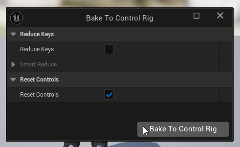 Bake sang Control Rig