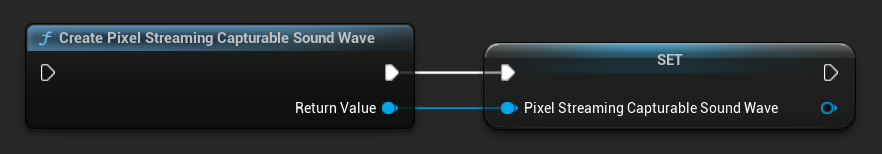 Nút Tạo Pixel Streaming Capturable Sound Wave