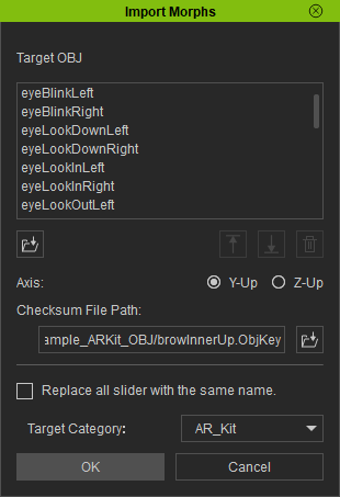 Reallusion import settings
