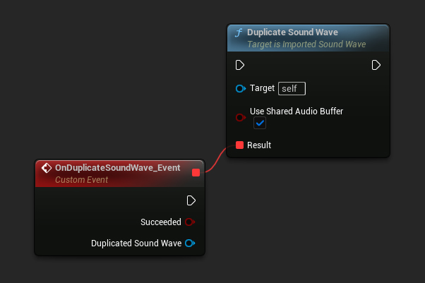 Duplicate Sound Wave node