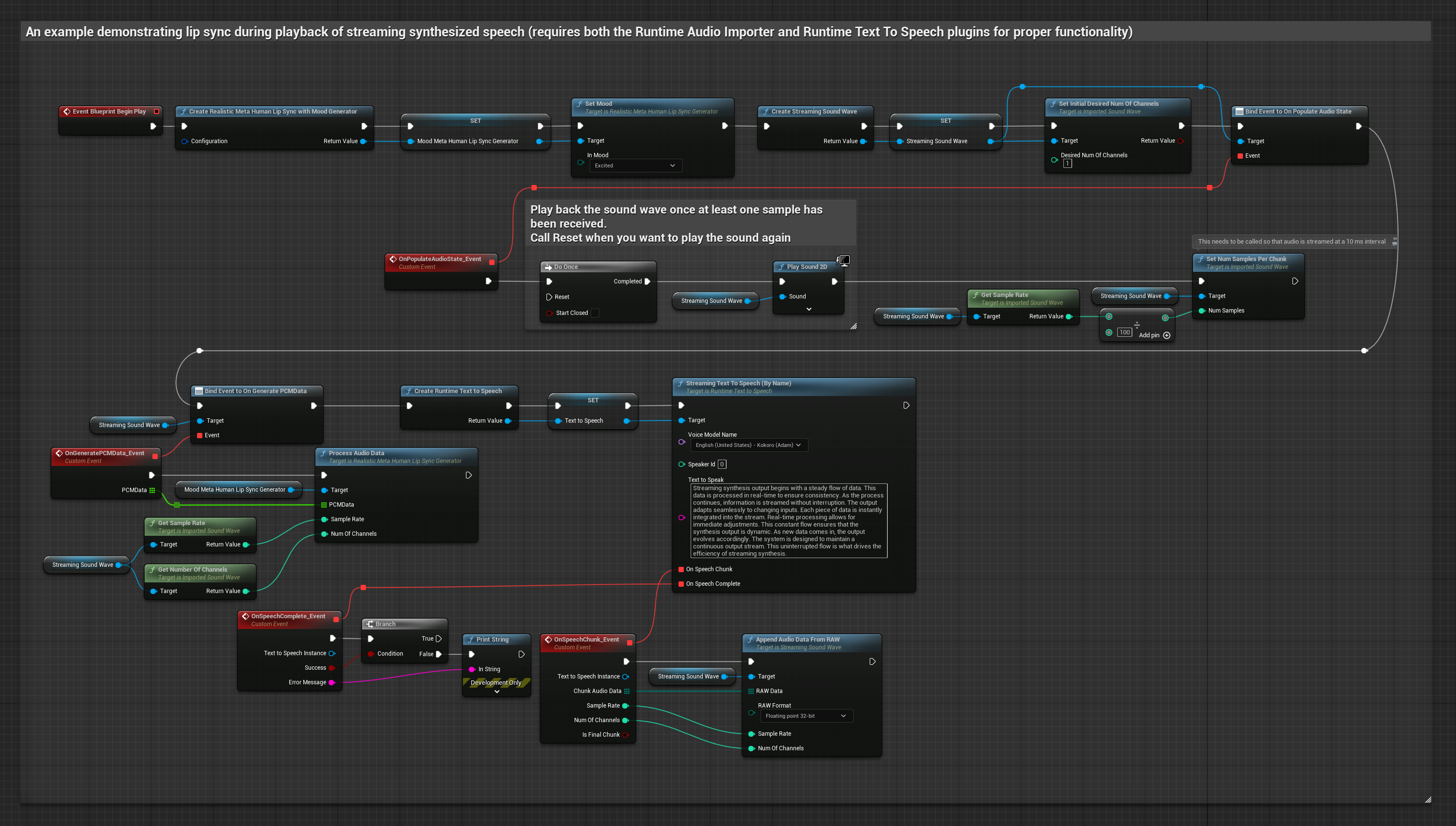 从流式本地 TTS 进行支持情绪的唇形同步