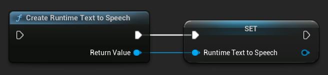 在 Blueprints 中創建 Runtime Text To Speech 合成器的範例